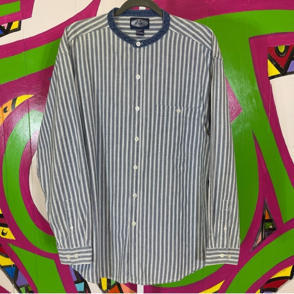 Wear First Tell The Difference Later, Long Sleeve Button Up Shirt. Size Large.